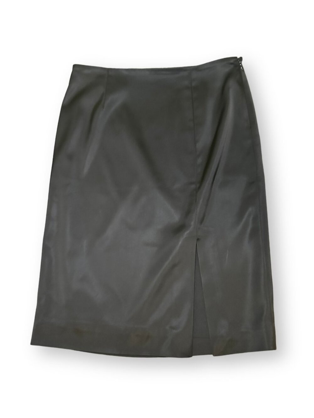 White House Black Market Black Satin Pencil Skirt Size 0